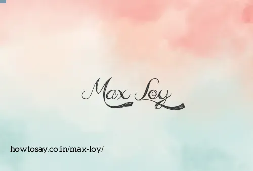 Max Loy