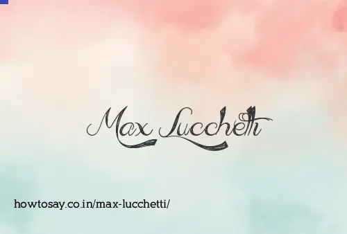 Max Lucchetti