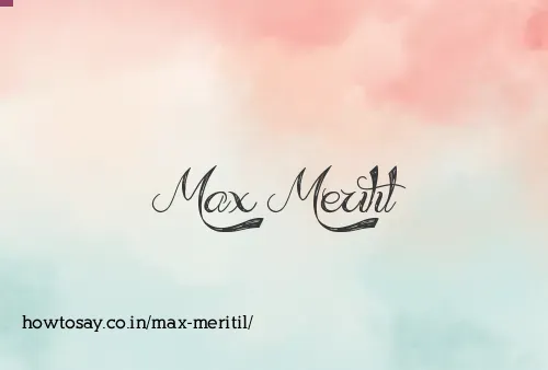 Max Meritil
