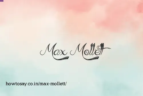 Max Mollett
