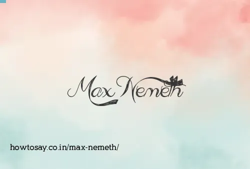 Max Nemeth