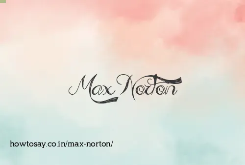 Max Norton