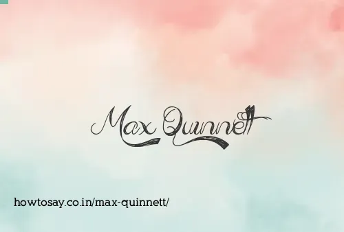 Max Quinnett
