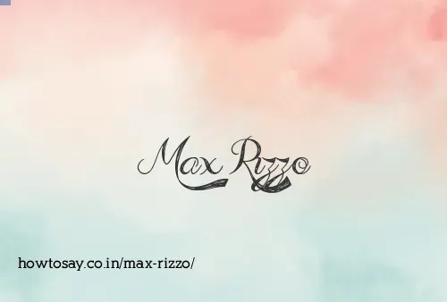 Max Rizzo