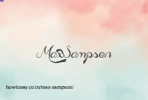 Max Sampson