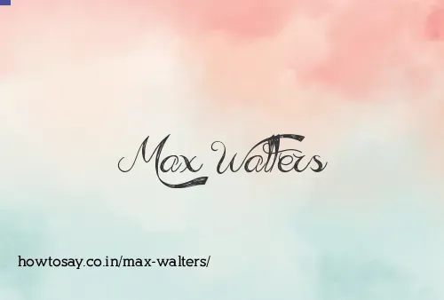 Max Walters