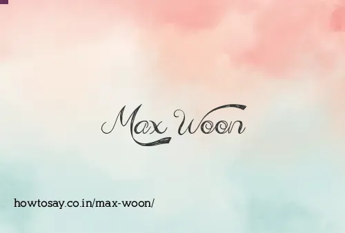 Max Woon
