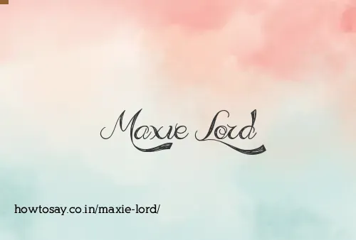 Maxie Lord