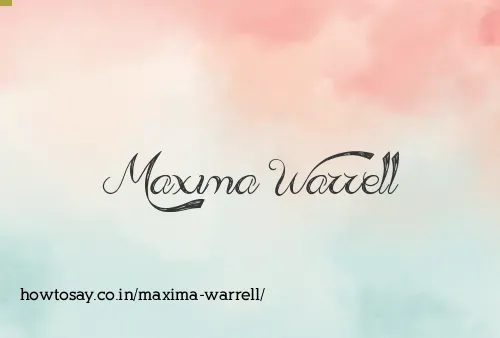 Maxima Warrell
