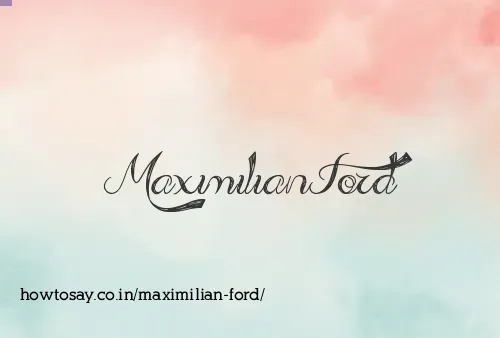 Maximilian Ford