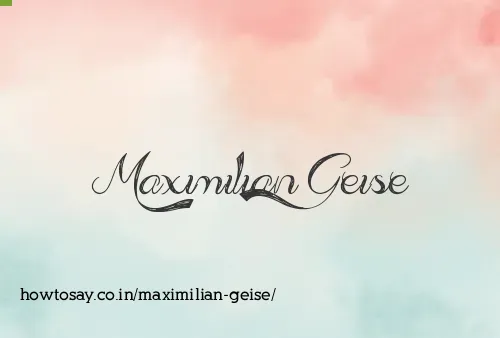 Maximilian Geise