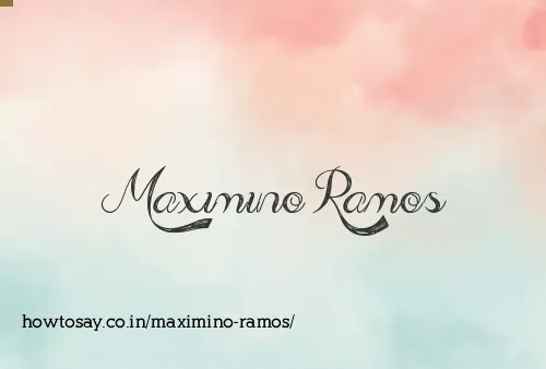 Maximino Ramos