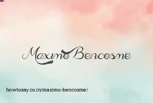 Maximo Bencosme