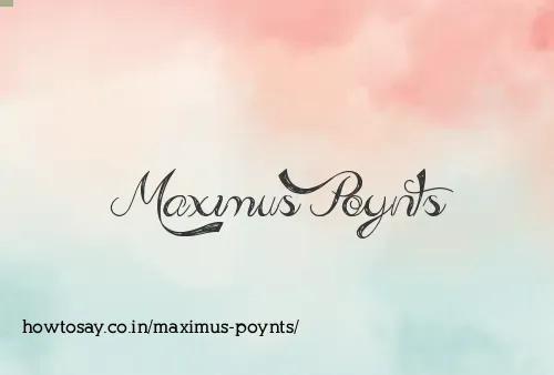 Maximus Poynts