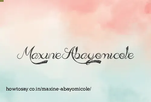 Maxine Abayomicole