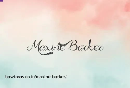 Maxine Barker