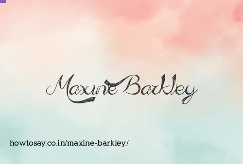 Maxine Barkley