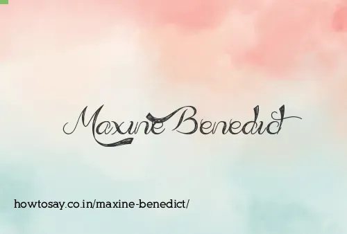 Maxine Benedict