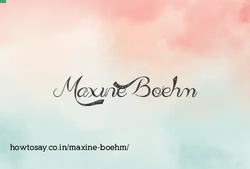 Maxine Boehm