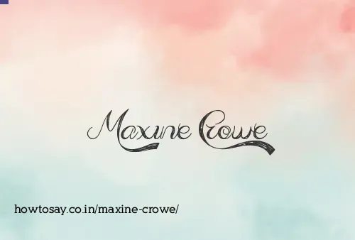 Maxine Crowe
