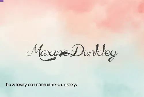 Maxine Dunkley