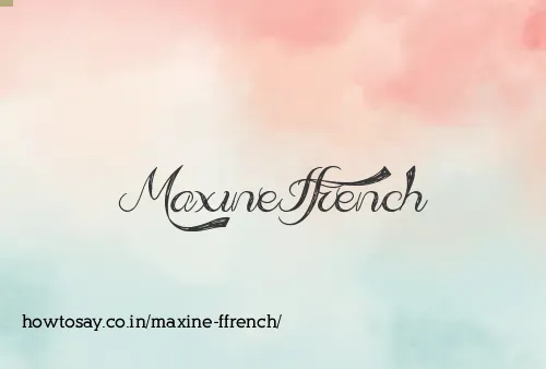 Maxine Ffrench
