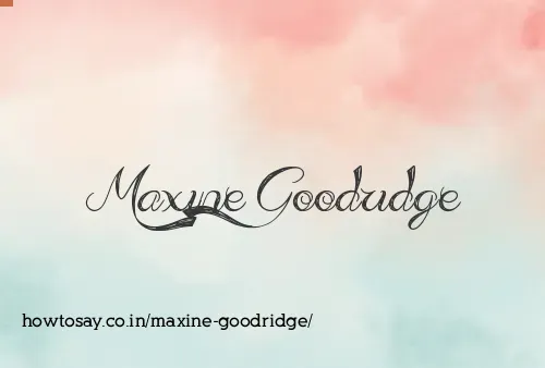 Maxine Goodridge