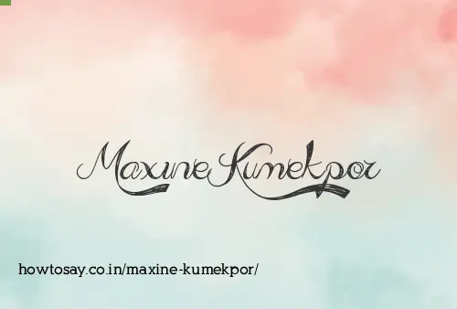 Maxine Kumekpor