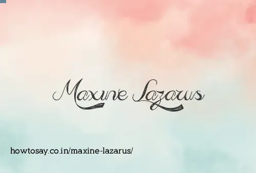 Maxine Lazarus