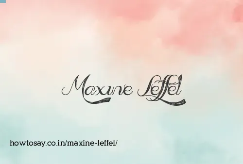 Maxine Leffel