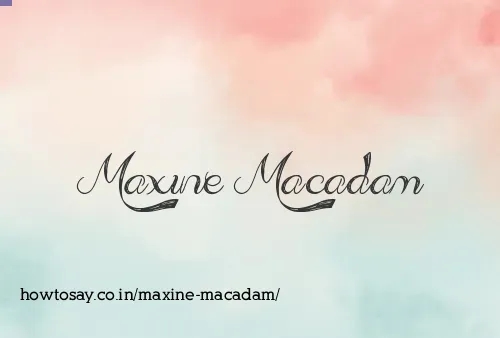Maxine Macadam