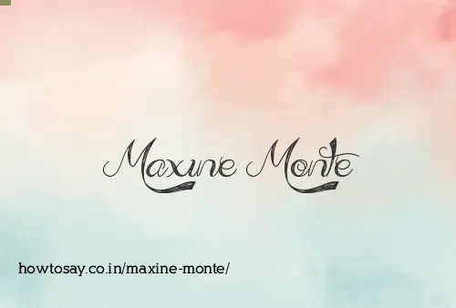 Maxine Monte