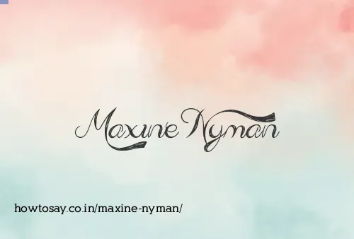 Maxine Nyman