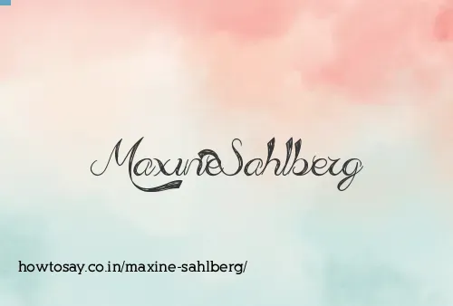 Maxine Sahlberg