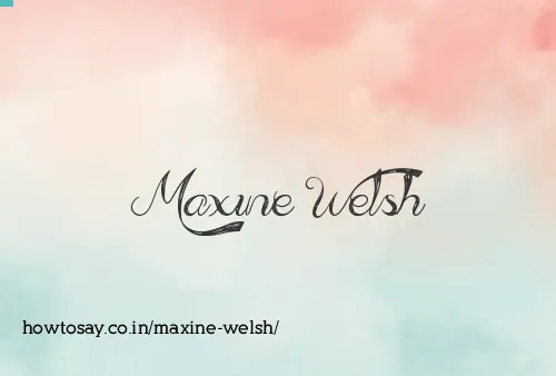 Maxine Welsh