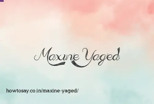 Maxine Yaged