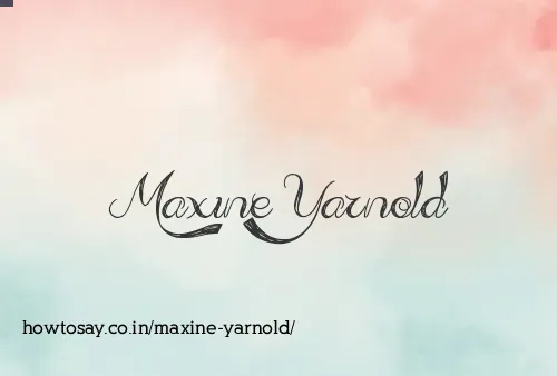 Maxine Yarnold