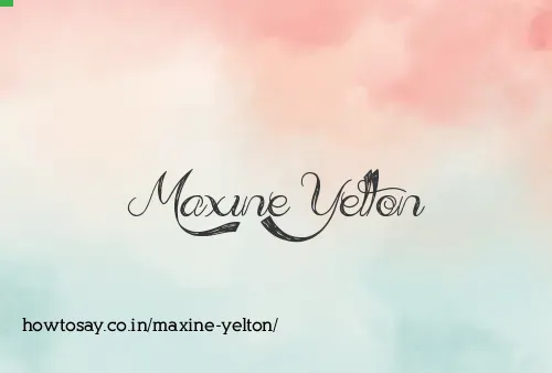 Maxine Yelton
