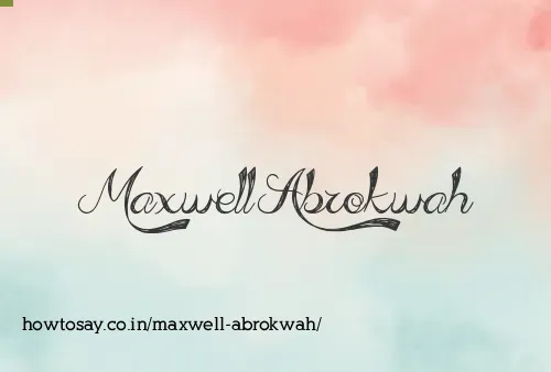 Maxwell Abrokwah