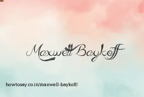 Maxwell Baykoff