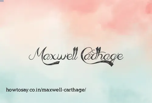 Maxwell Carthage