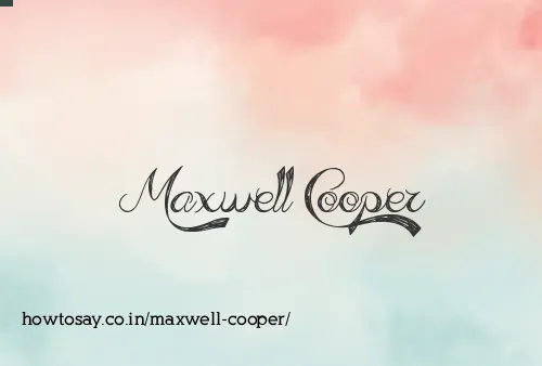Maxwell Cooper