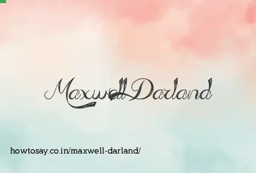 Maxwell Darland