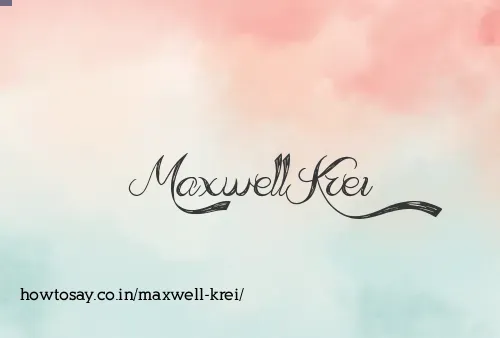 Maxwell Krei