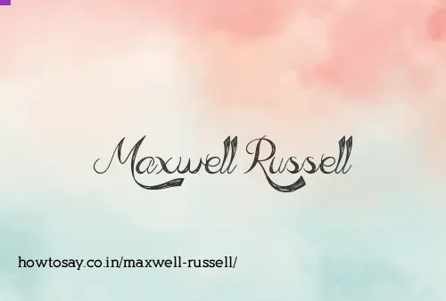 Maxwell Russell