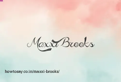 Maxxi Brooks