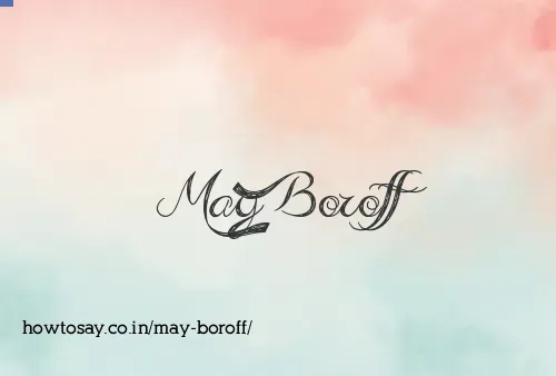 May Boroff