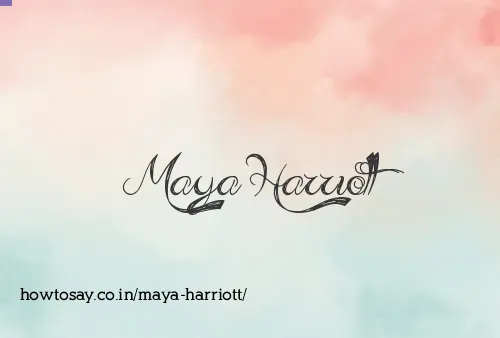 Maya Harriott