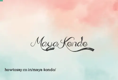 Maya Kondo