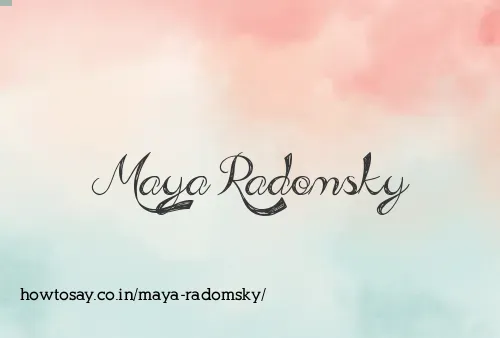 Maya Radomsky